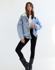 kins sherpa jean jacket