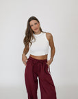 classic racer crop top