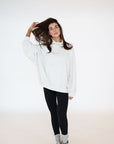 rerun mock neck sweatshirt