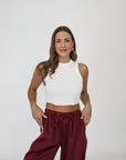 classic racer crop top