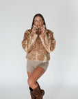 fawn fur coat