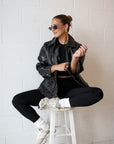 run the streets leather jacket