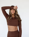 sculpt long-sleeve top