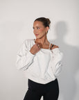 jet setter cropped sweatshirt