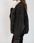 kins sherpa jean jacket