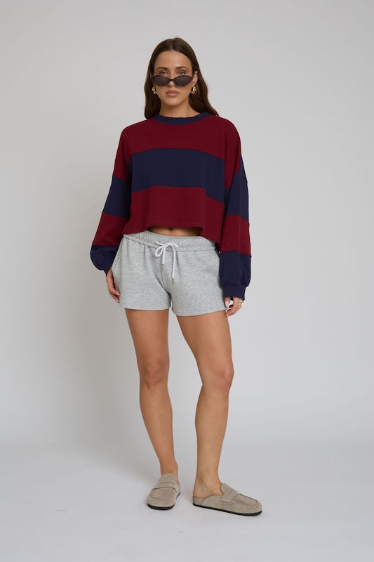 rugby cropped pullover