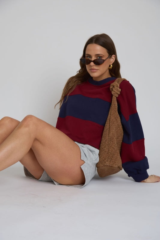 rugby cropped pullover