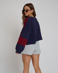rugby cropped pullover
