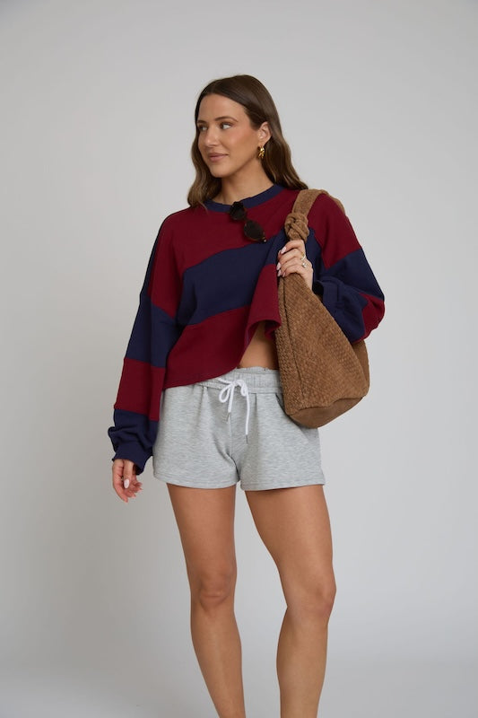 rugby cropped pullover