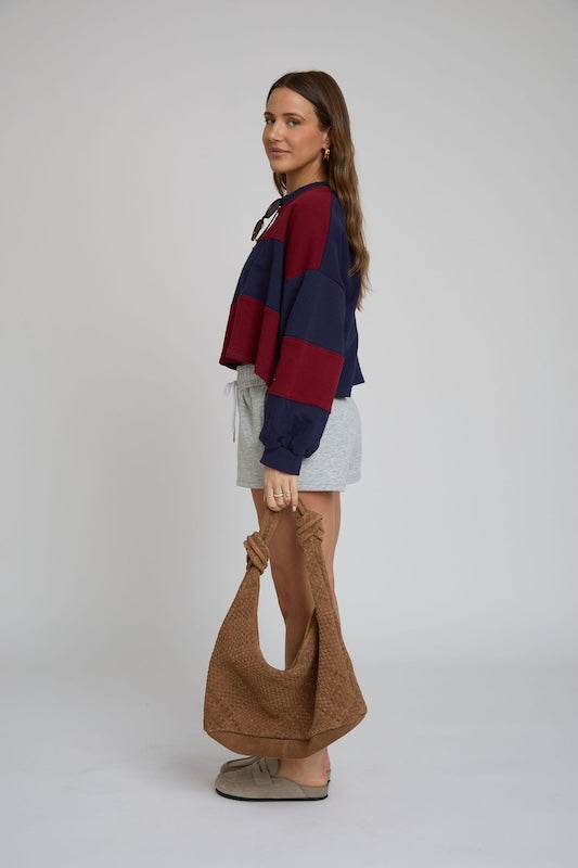 rugby cropped pullover