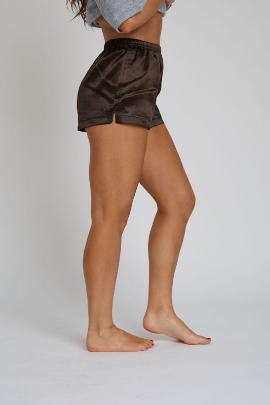 dreamy satin shorts