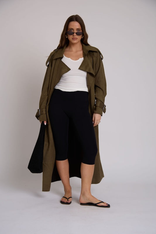 that girl trench coat