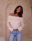 esther off shoulder sweater