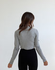 core cropped long sleeve top