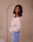 esther off shoulder sweater