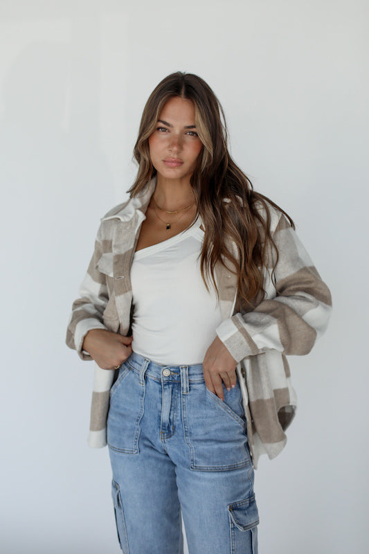 izzie plaid jacket