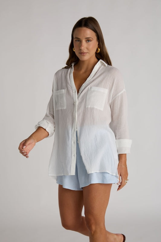 hamptons button-up shirt