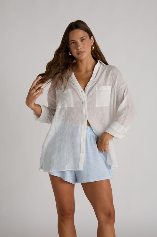 hamptons button-up shirt