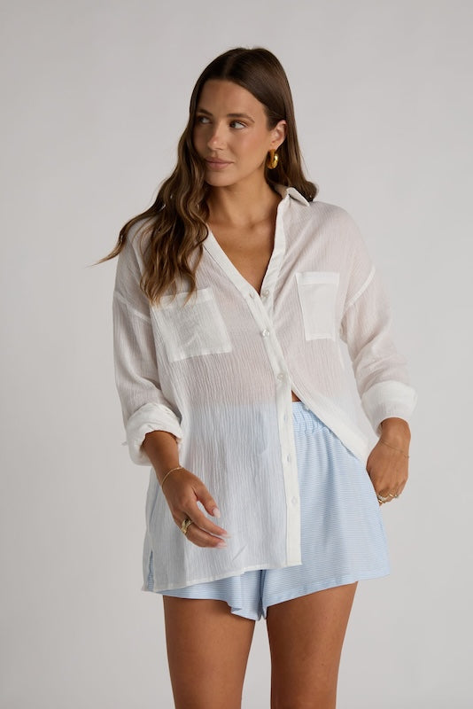hamptons button-up shirt