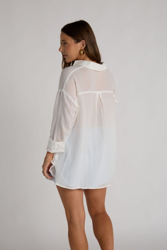 hamptons button-up shirt