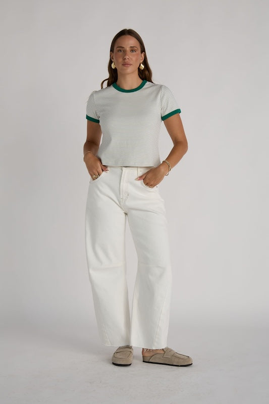 ringer striped tee