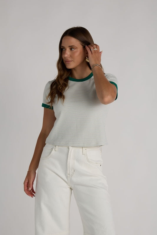 ringer striped tee