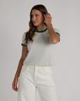 ringer striped tee