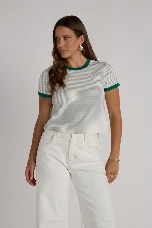 ringer striped tee