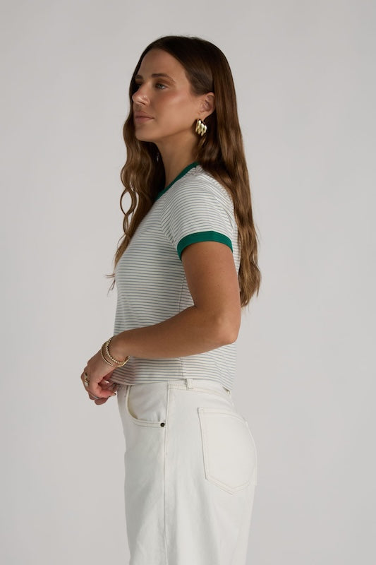 ringer striped tee