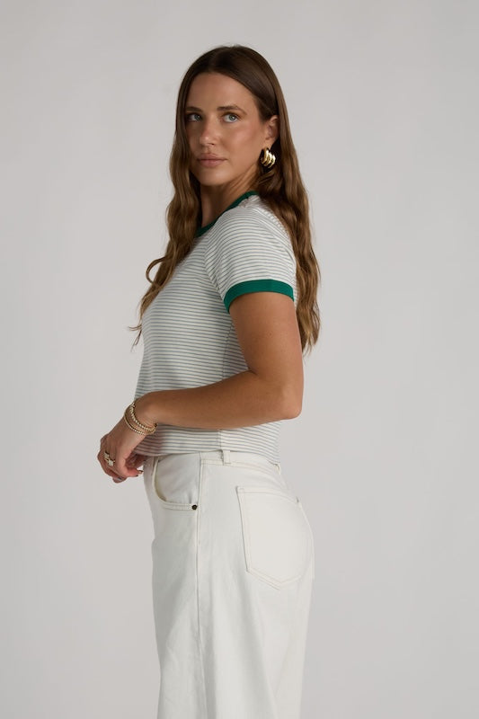 ringer striped tee