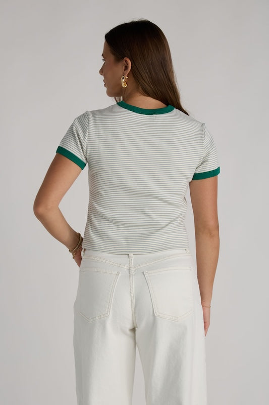 ringer striped tee