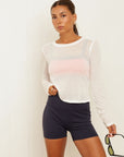 whisper sheer top