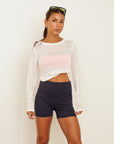 whisper sheer top
