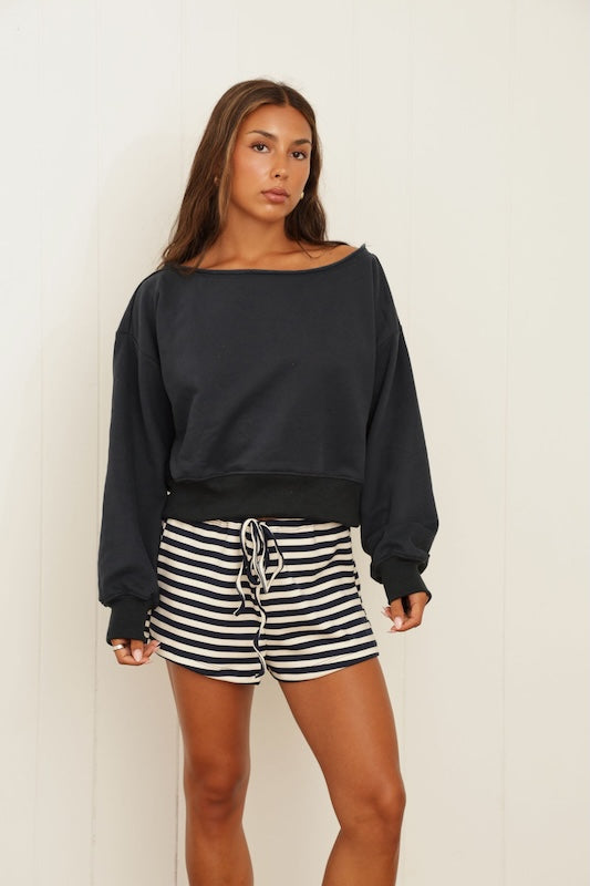 marina stripe shorts