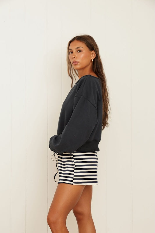 marina stripe shorts