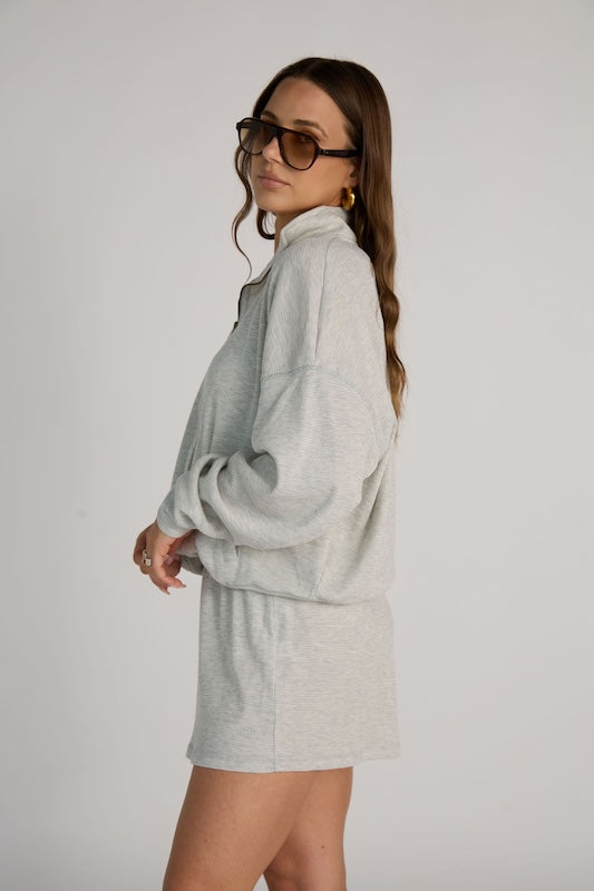waffle zip-up