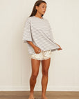boyfriend striped tee