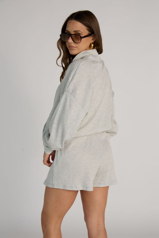 waffle zip-up