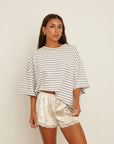 boyfriend striped tee
