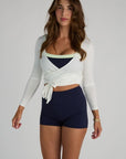 pilates wrap top