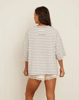 boyfriend striped tee