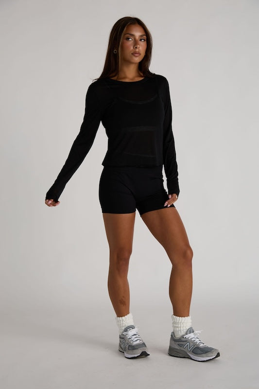 whisper sheer top