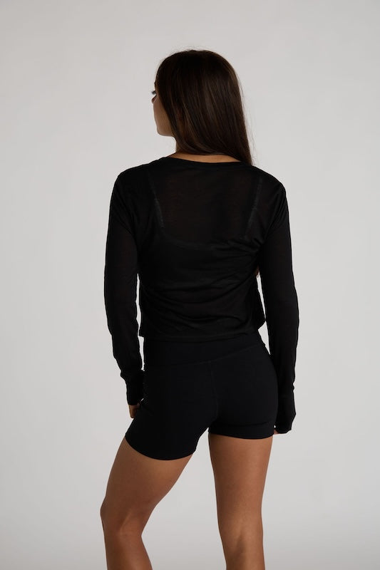 whisper sheer top