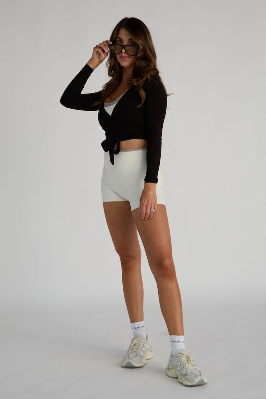 pilates wrap top
