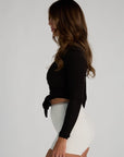 pilates wrap top