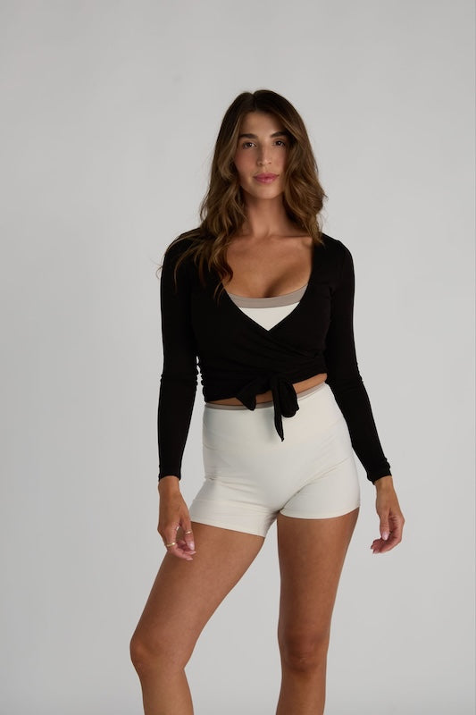 pilates wrap top