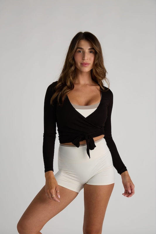 pilates wrap top