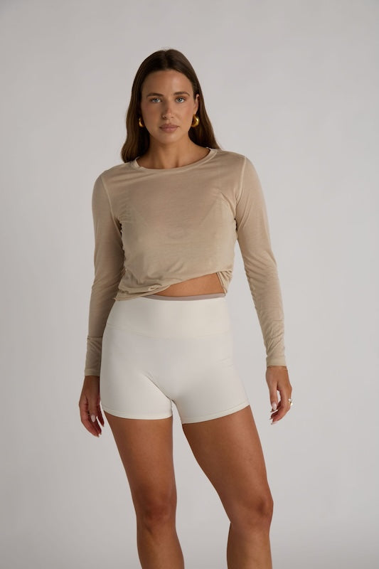 whisper sheer top