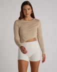 whisper sheer top