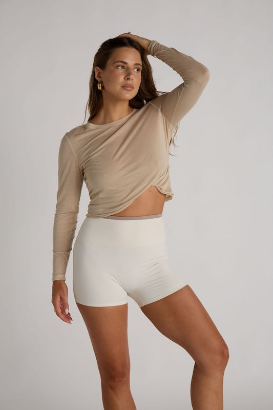 whisper sheer top